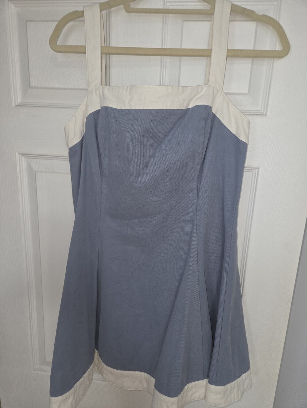 Sleeveless Blue A-Line Dress
